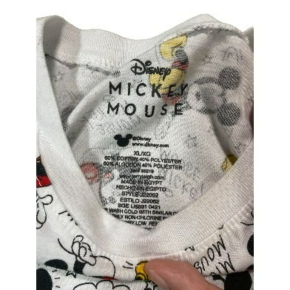 Women's Disney Mickey Mouse Tshirt Short Sleeve White Sz XL - Picture 3 of 3